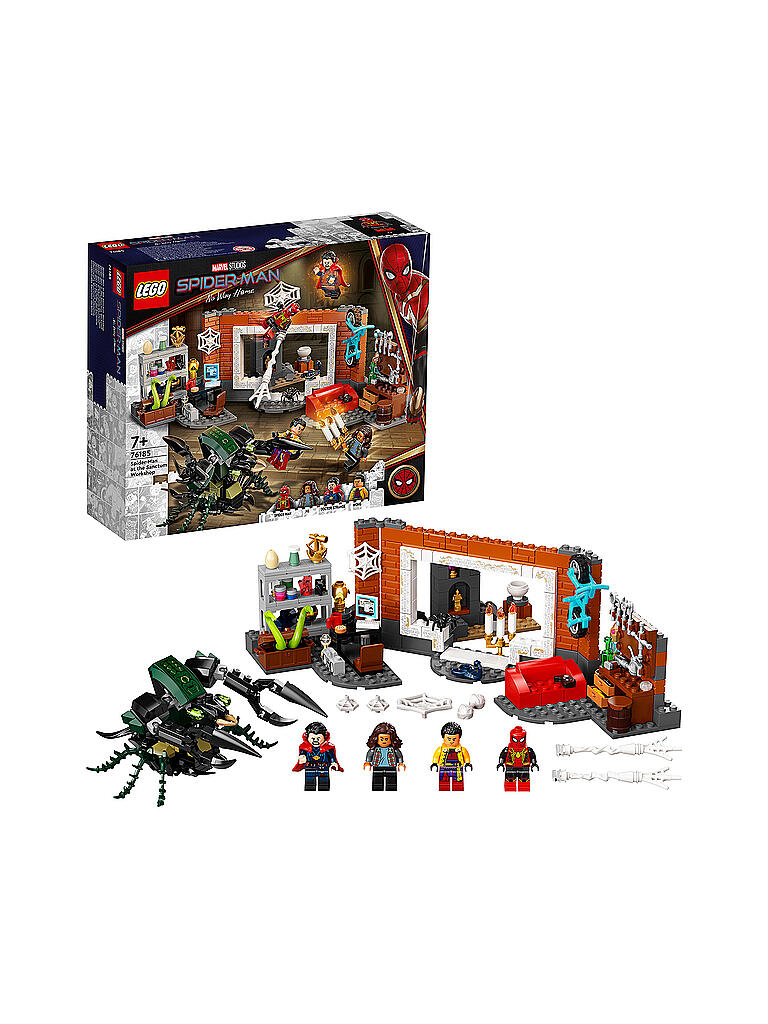 LEGO | Marvel - Spider Man - Spider-Man in der Sanctum Werkstatt 76185 | transparent