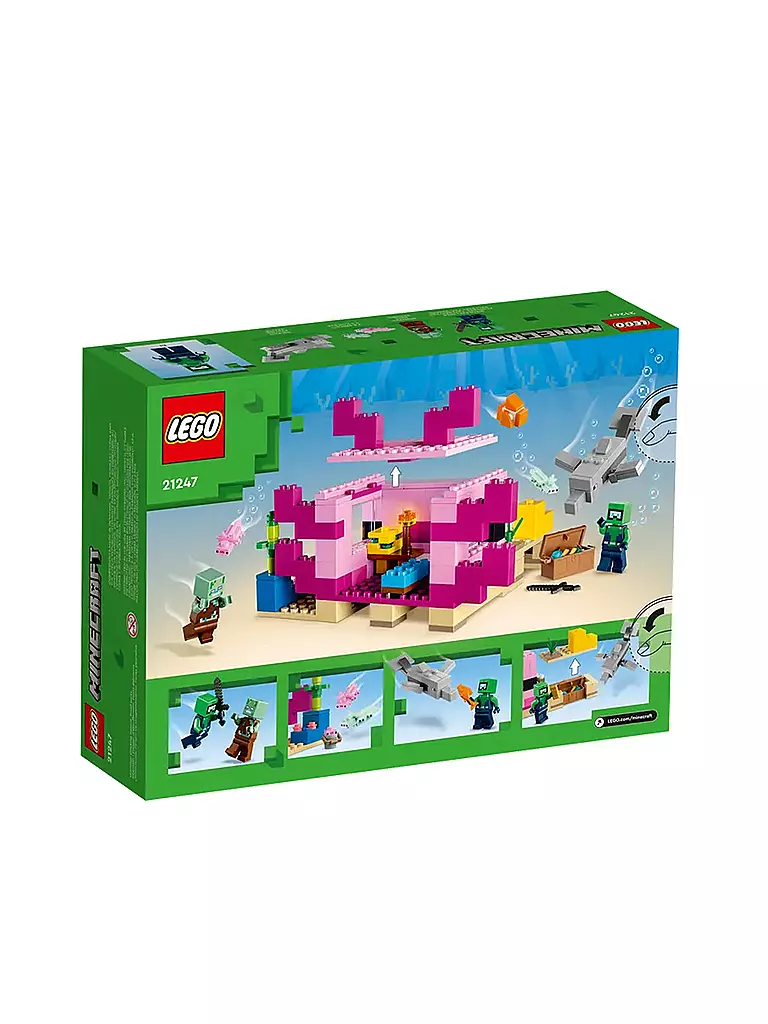 LEGO | Minecraft - Das Axolotl - Haus 21247 | keine Farbe