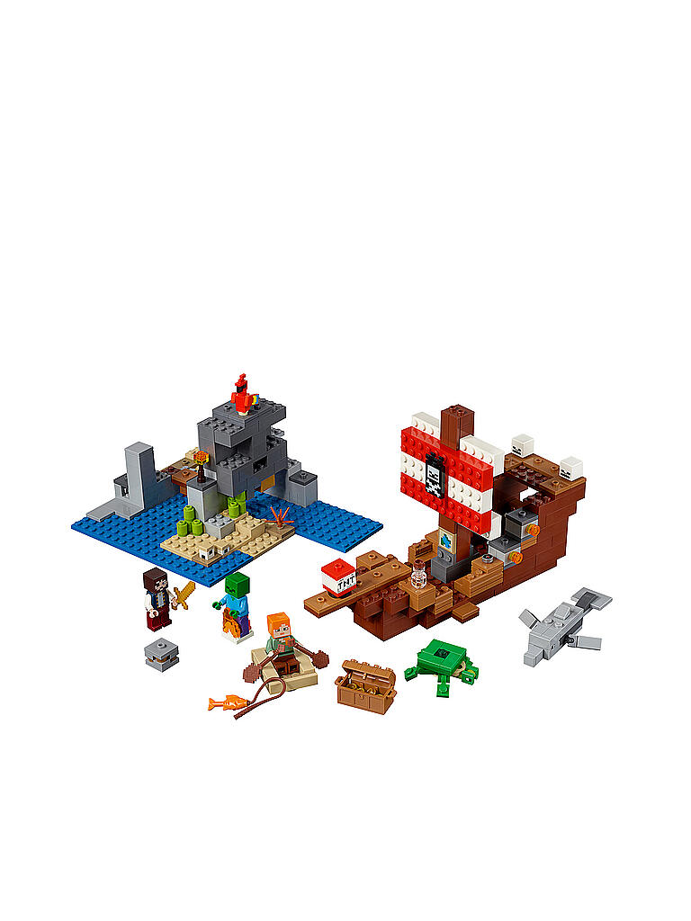 LEGO | Minecraft - Das Piratenschiff Abenteuer 21152 | transparent