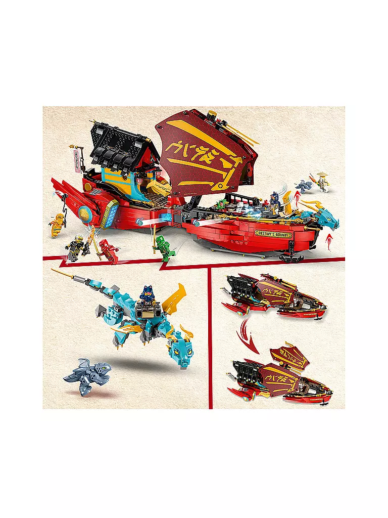 LEGO | Ninjago - Ninja - Flugsegler im Wettlauf mit der Zeit 71797 | keine Farbe