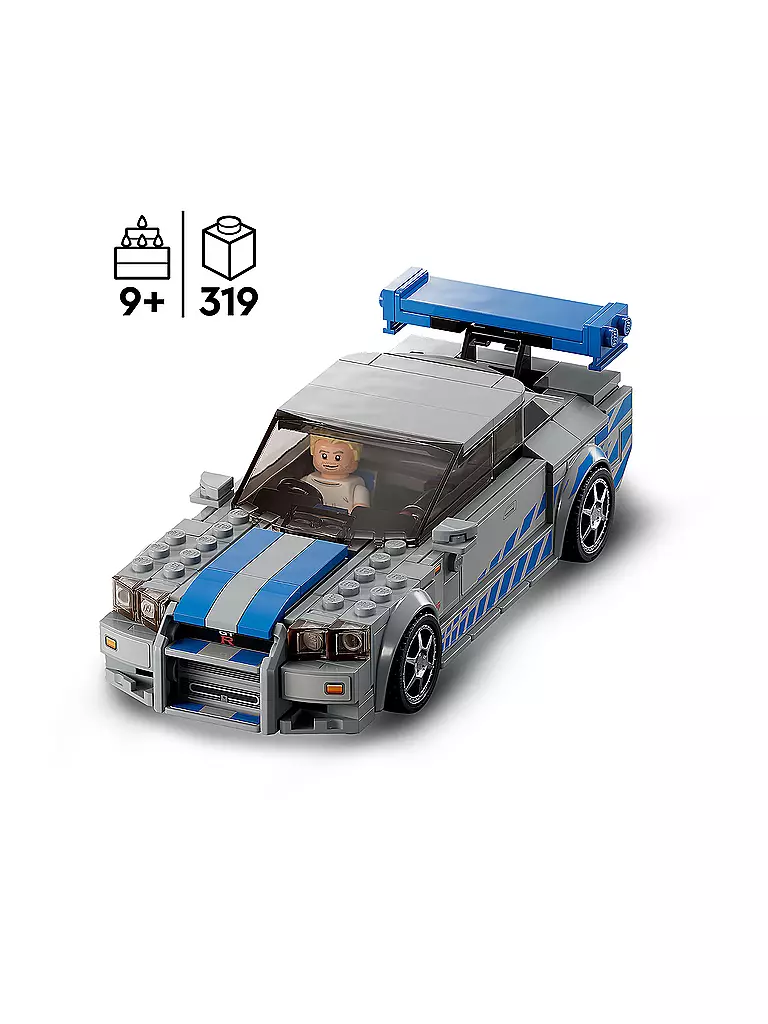 LEGO | Speed Champions - 2 Fast 2 Furious – Nissan Skyline GT-R (R34) 76917 | keine Farbe