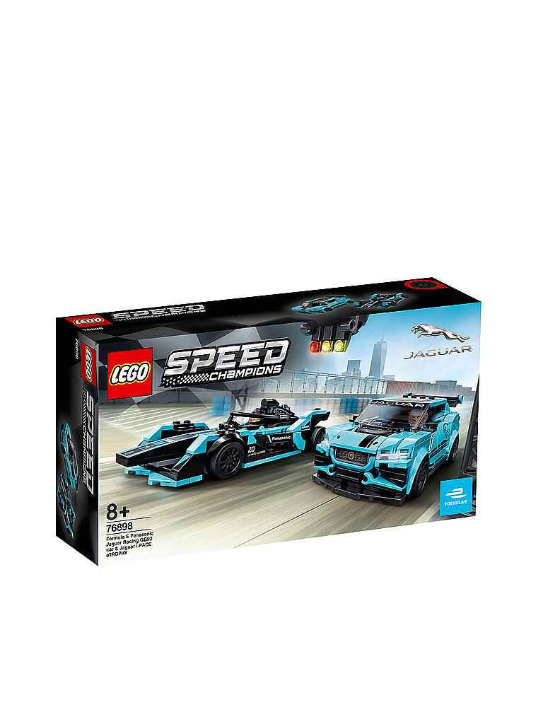 LEGO | Speed Champions - Formula E Panasonic Jaguar Racing GEN2 car & Jaguar I-PACE eTROPHY 76898 | keine Farbe