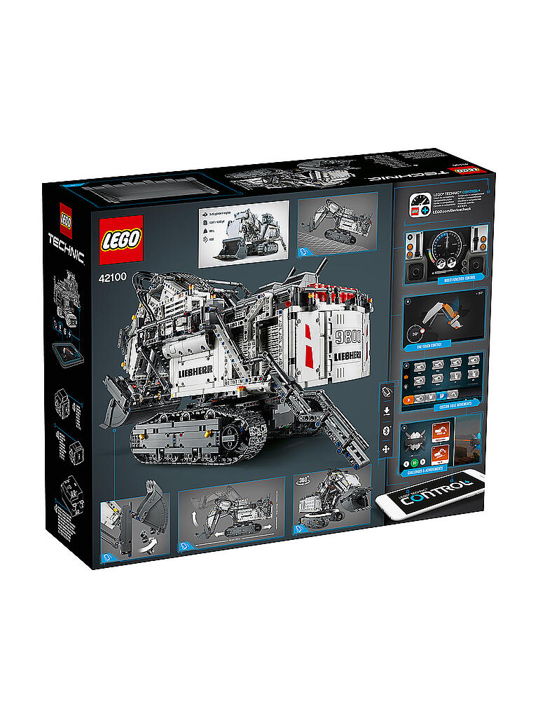 LEGO | Technic -  Liebherr Bagger R 9800 42100 | transparent