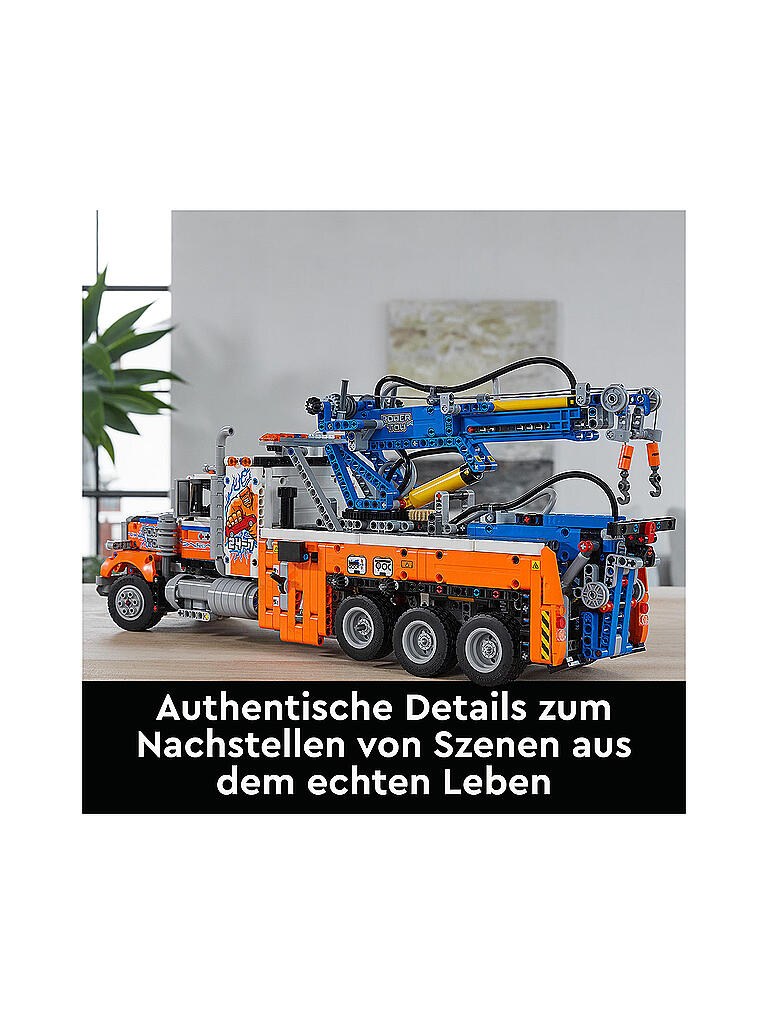 LEGO | Technic - Schwerlast-Abschleppwagen 42128 | transparent