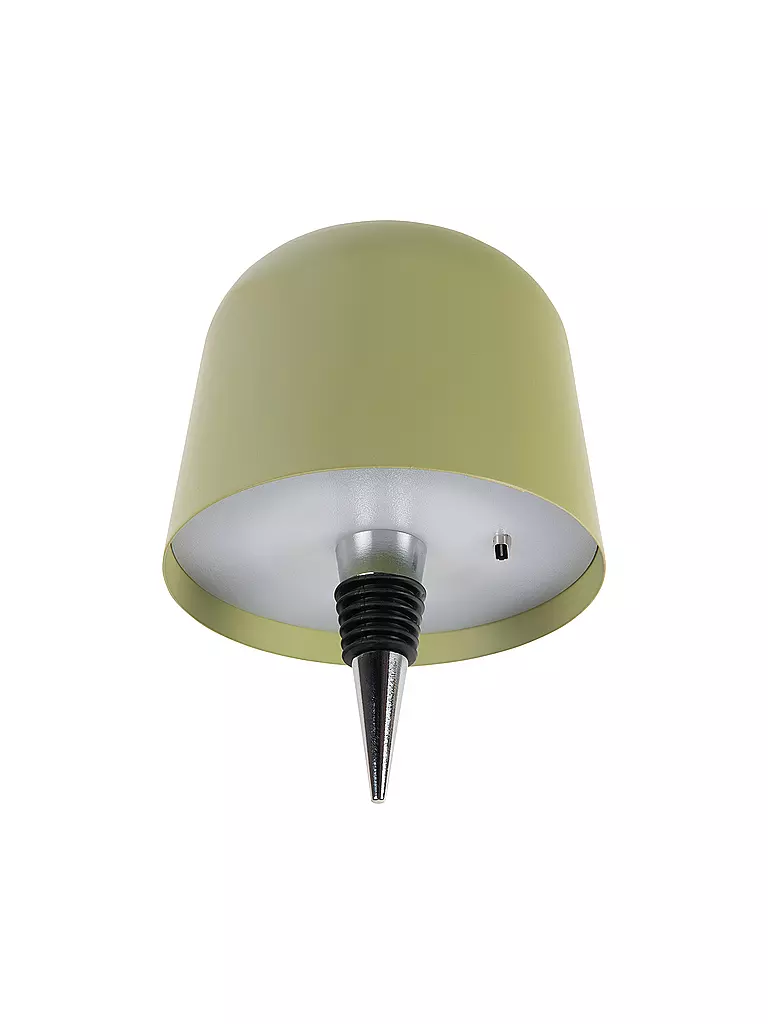 LEITMOTIV | LED Flaschenlampe CONE HAT Tea Green  | grün