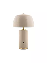 LEITMOTIV | LED Tischlampe FREYA Iron Soft Brown  | hellgrau