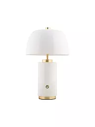LEITMOTIV | LED Tischlampe FREYA Iron Soft Brown  | weiss