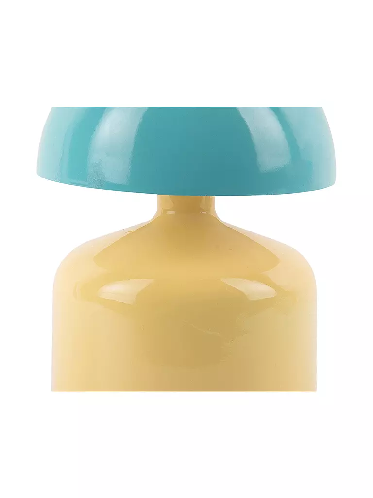 LEITMOTIV | LED Tischlampe FUNKY IMPETU Soft Yellow/Turquose | gelb