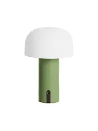 LEITMOTIV | LED Tischlampe LUCA Ocher Yellow  | dunkelgrün