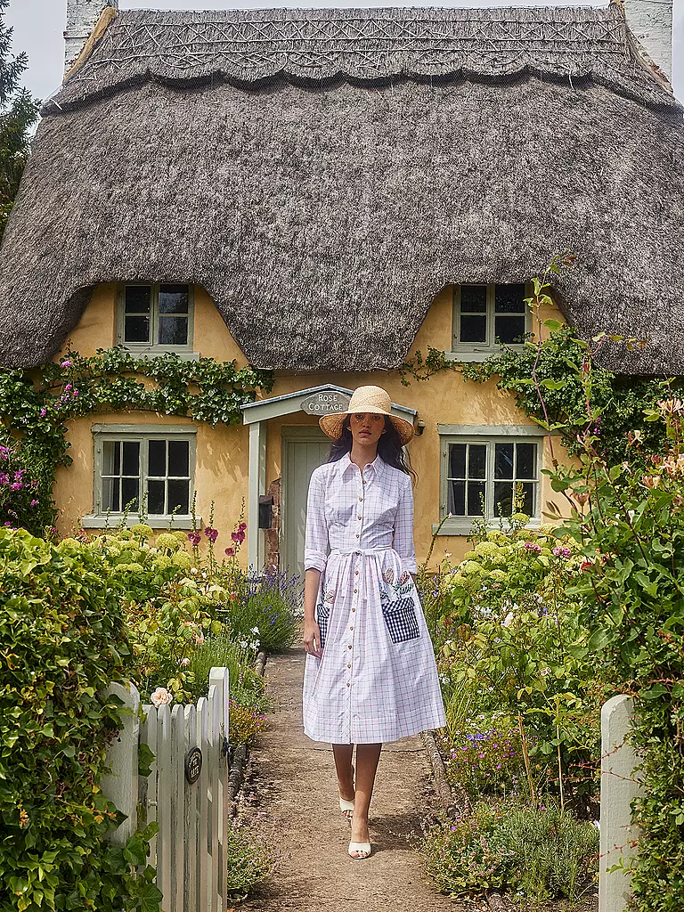 LENA HOSCHEK | Hemdblusenkleid COUNTRY GARDEN | creme