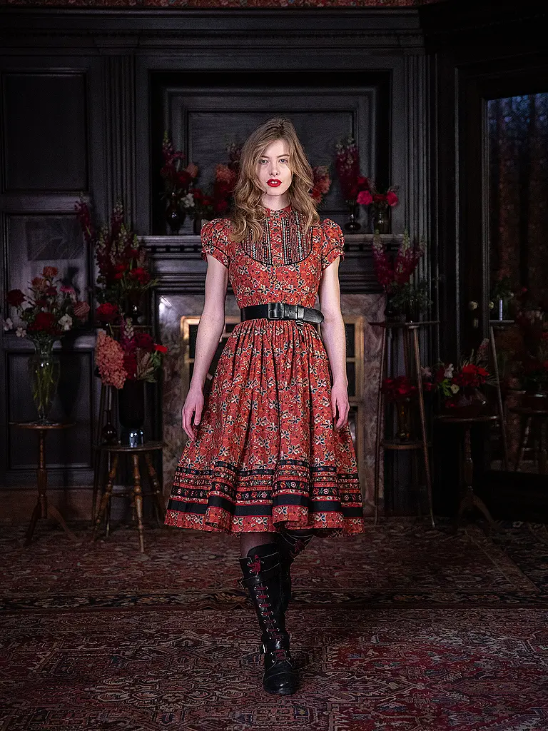 LENA HOSCHEK | Midikleid GRETL | rot