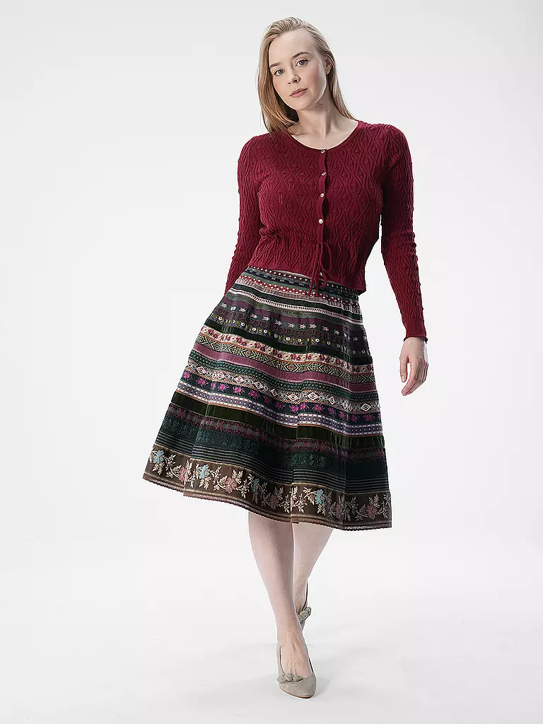 LENA HOSCHEK | Strickjacke RESI | dunkelrot