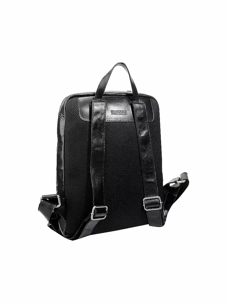 LEONHARD HEYDEN | Lederrucksack " Cambridge " | schwarz