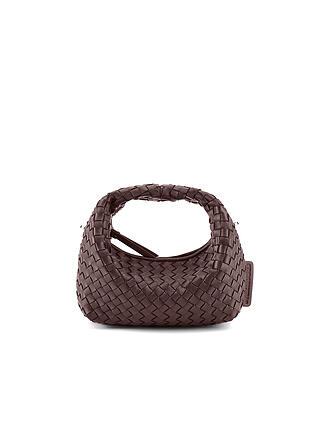 LES VISIONNAIRES | Ledertasche - Mini Bag GRETA MICRO WEAVE SILKY