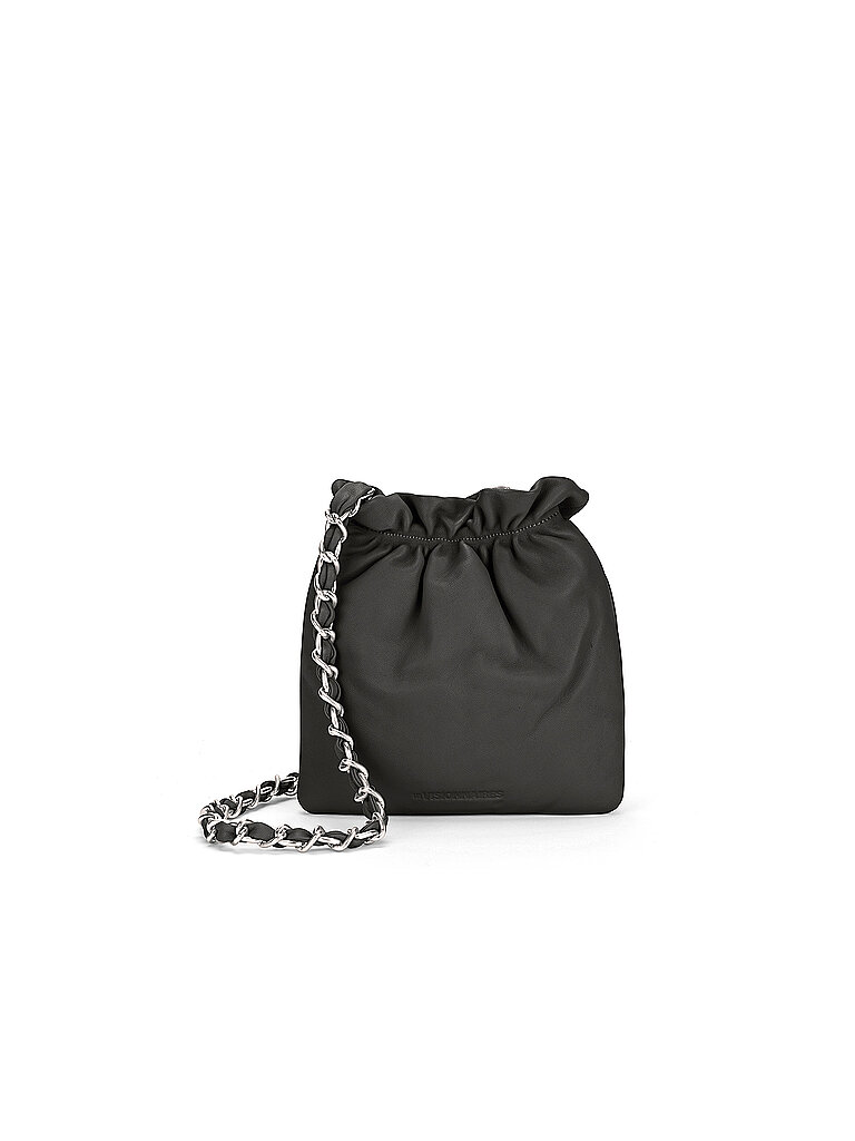 LES VISIONNAIRES Ledertasche - Bucket Bag LILOU SILKY schwarz
