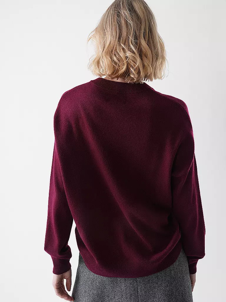 LES TRICOTS DE LEA | Kaschmirpullover MAPOUPETTE | beere