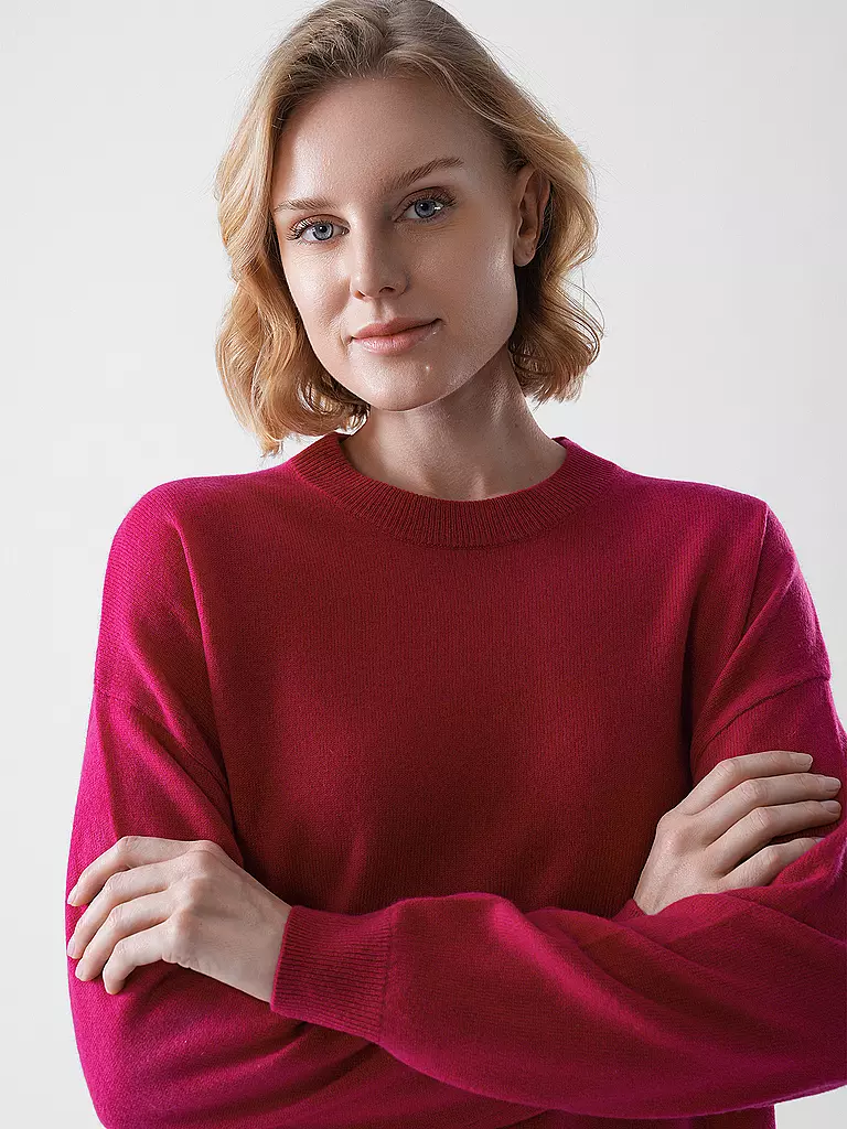 LES TRICOTS DE LEA | Kaschmirpullover MAPOUPETTE | dunkelrot