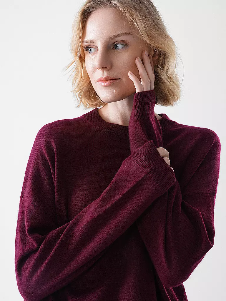 LES TRICOTS DE LEA | Kaschmirpullover MAPOUPETTE | beere