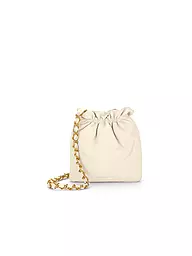 LES VISIONNAIRES | Ledertasche - Bucket Bag LILOU SILKY | creme