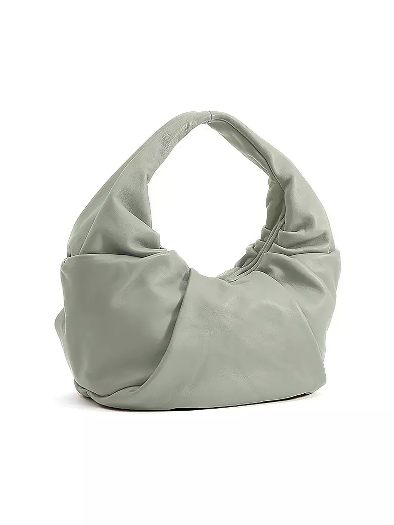 LES VISIONNAIRES | Ledertasche - Hobo Bag GRETA | hellgrün