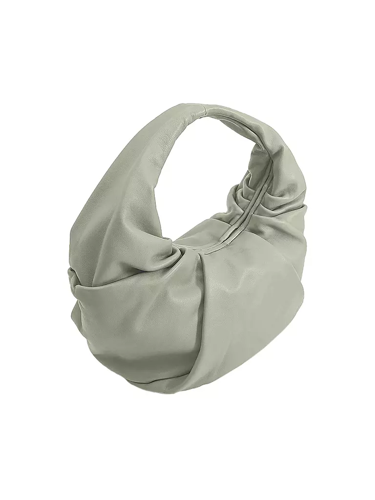 LES VISIONNAIRES | Ledertasche - Hobo Bag GRETA | hellgrün