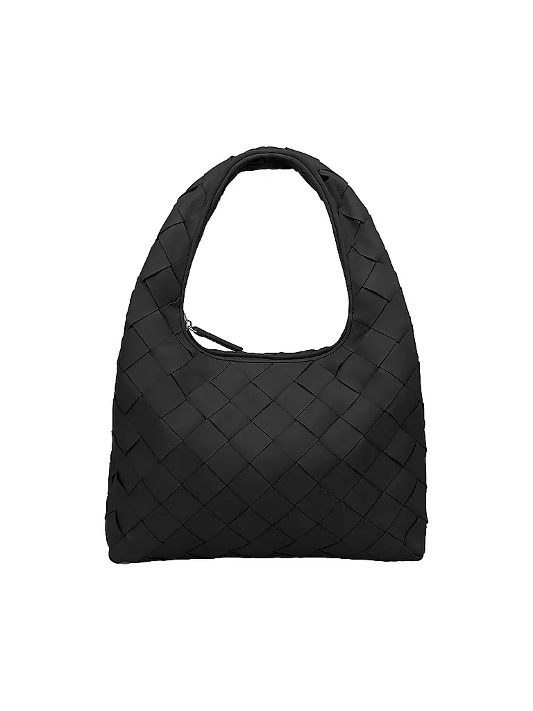 LES VISIONNAIRES | Ledertasche - Hobo JADE WEAVE | schwarz