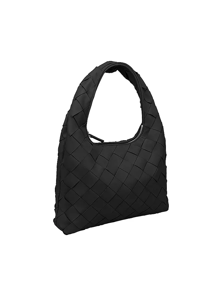 LES VISIONNAIRES | Ledertasche - Hobo JADE WEAVE | schwarz