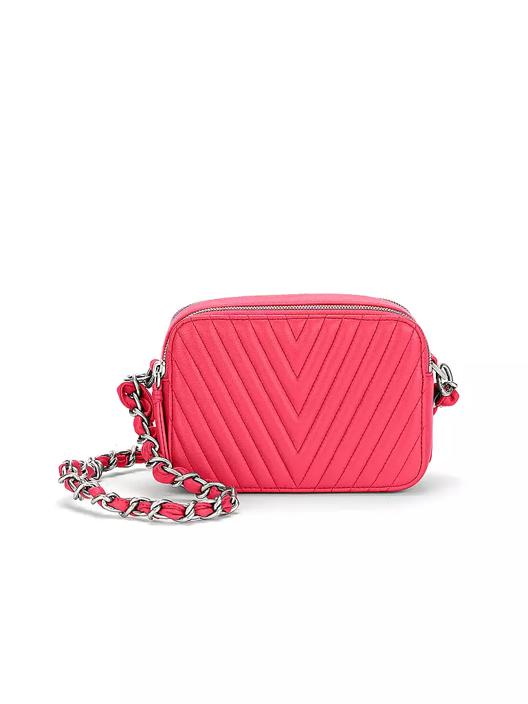 LES VISIONNAIRES | Ledertasche - Mini Bag ELLA QUILTING | pink