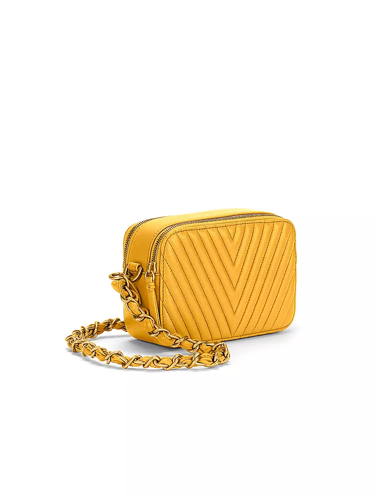LES VISIONNAIRES | Ledertasche - Mini Bag ELLA QUILTING | grün