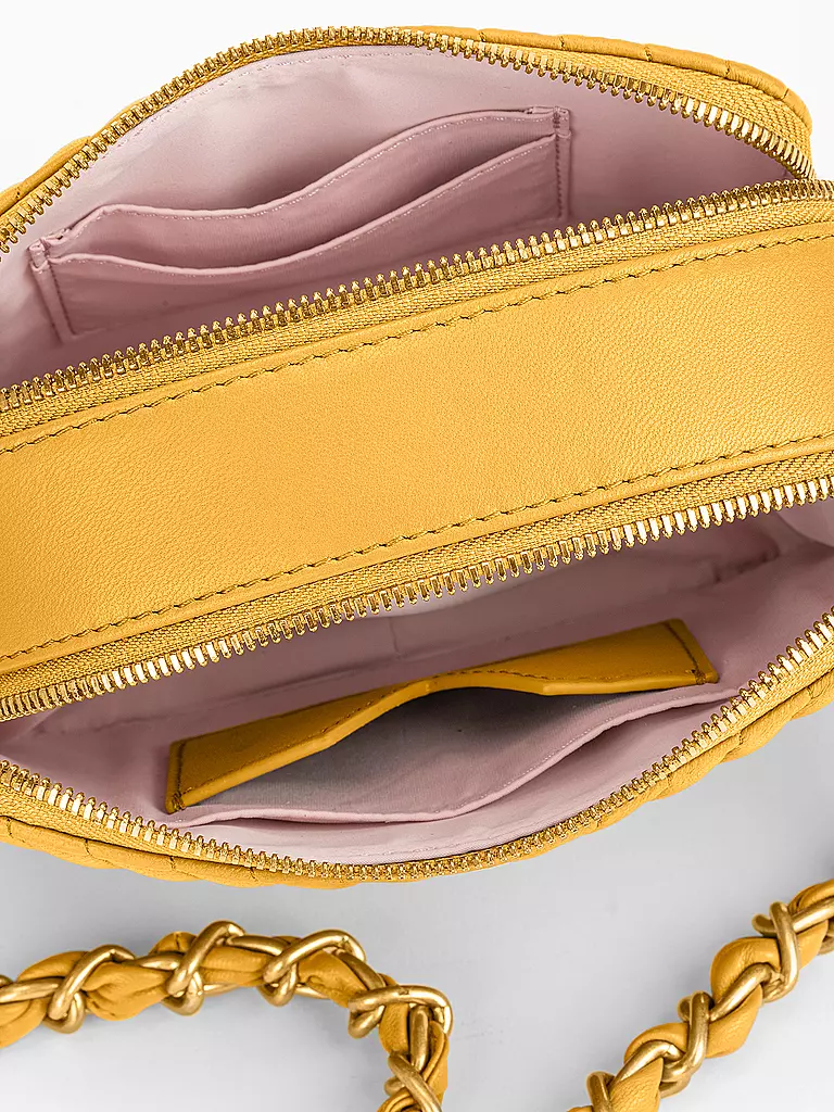 LES VISIONNAIRES | Ledertasche - Mini Bag ELLA QUILTING | grün