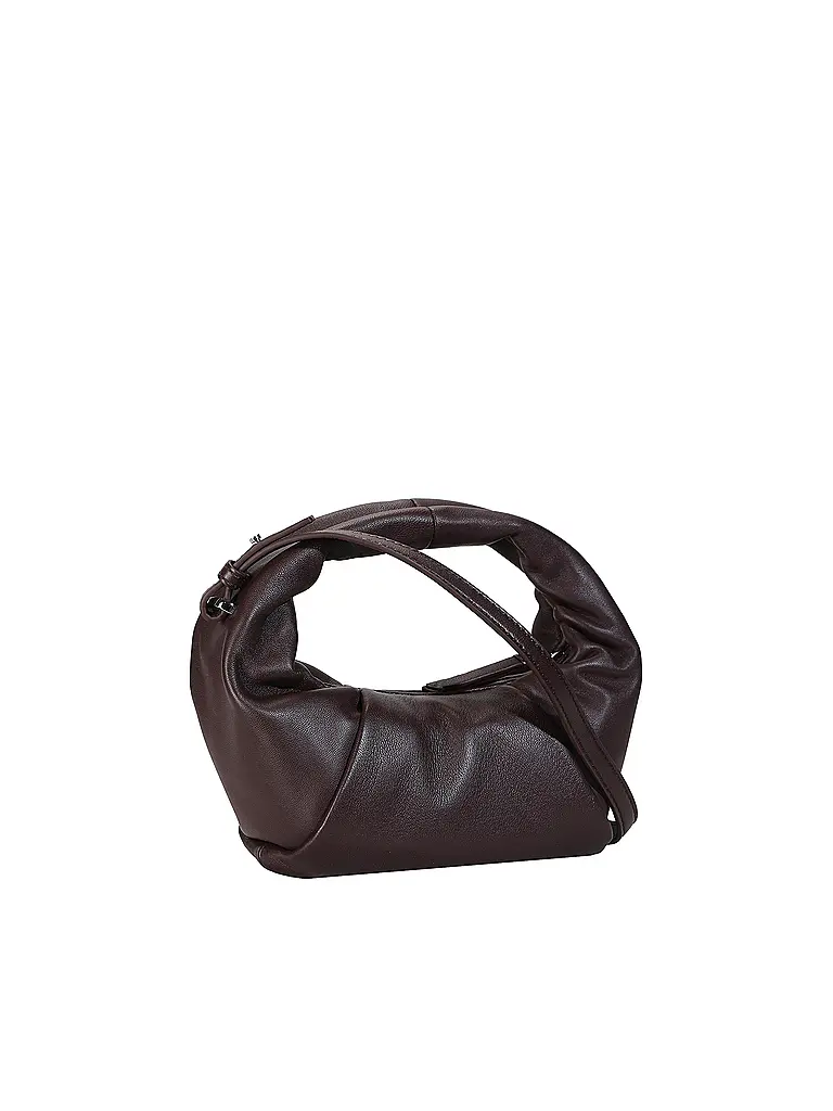 LES VISIONNAIRES | Ledertasche - Mini Bag GRETA MINI ESSENTIAL SILKY | Dunkelrot