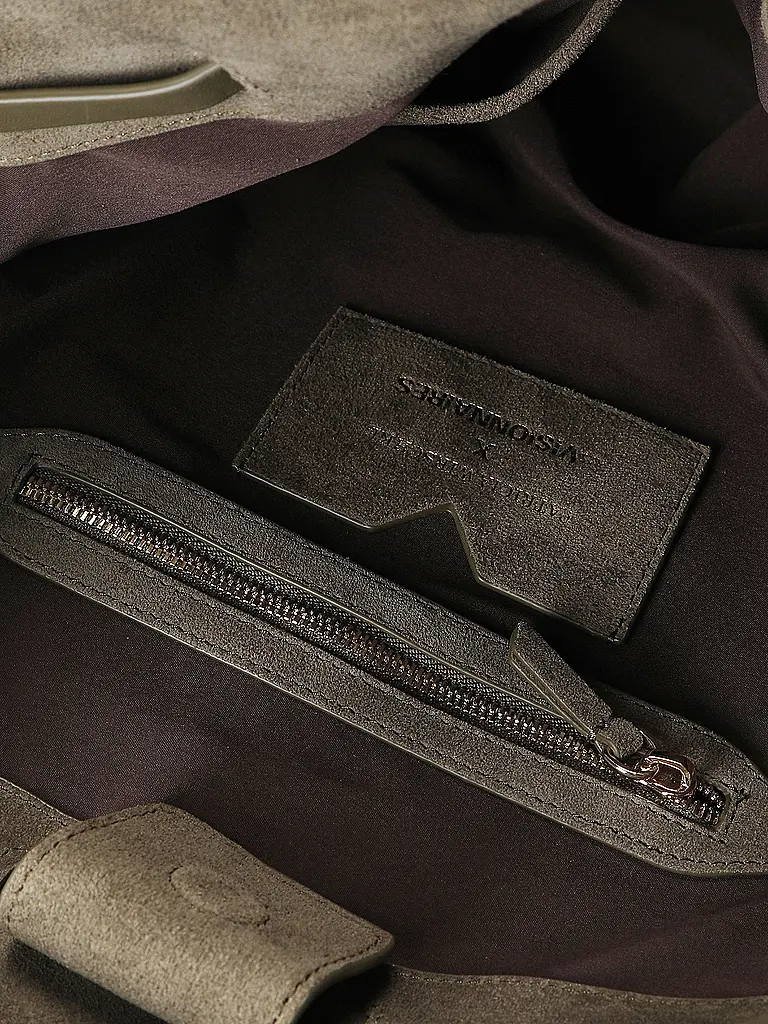 LES VISIONNAIRES | Ledertasche - Shopper GABRIELLA | Olive