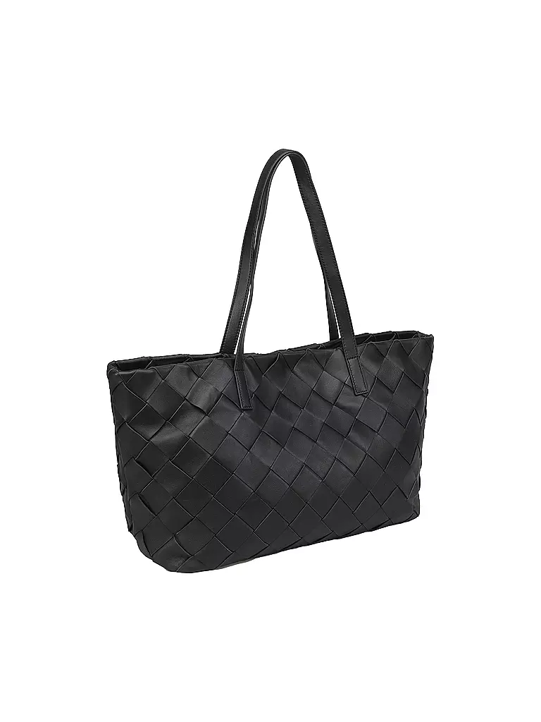 LES VISIONNAIRES | Ledertasche - Shopper ODILE WEAVE | weiss