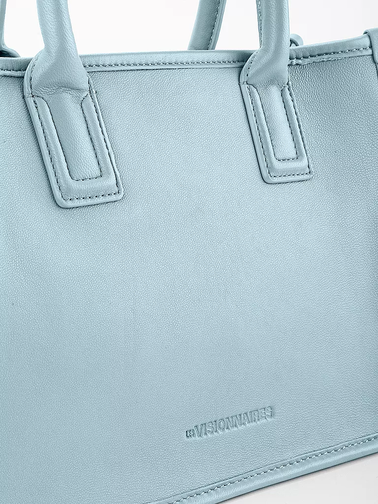 LES VISIONNAIRES | Ledertasche - Tote Bag LENA SILKY Medium | mint