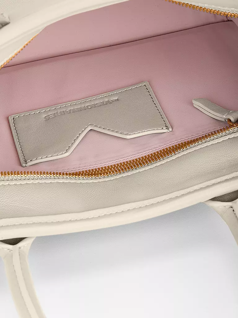 LES VISIONNAIRES | Ledertasche - Tote Bag LENA SILKY Medium | creme