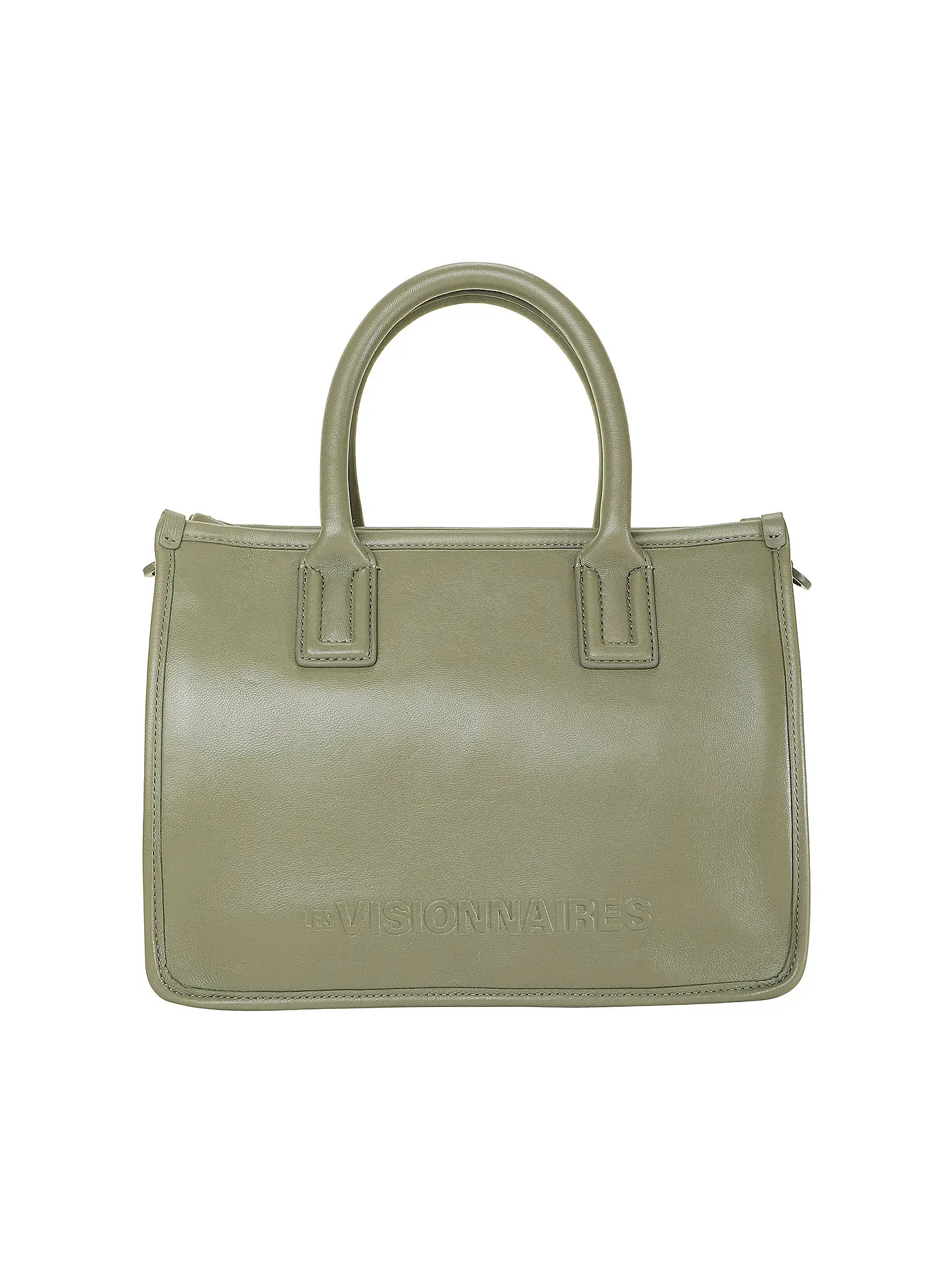LES VISIONNAIRES | Ledertasche - Tote Bag LENA SILKY | olive