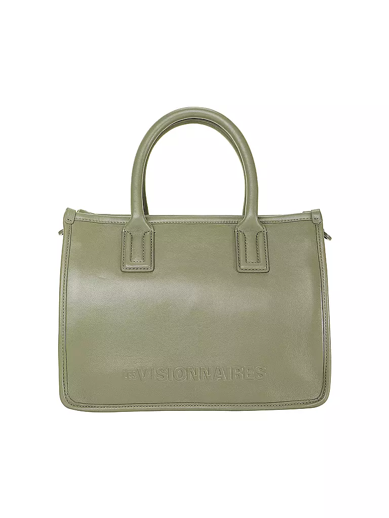 LES VISIONNAIRES | Ledertasche - Tote Bag LENA SILKY | olive