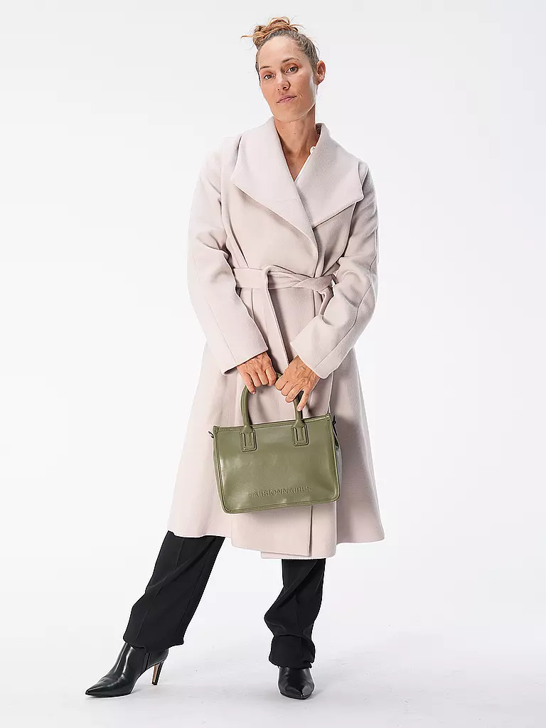 LES VISIONNAIRES | Ledertasche - Tote Bag LENA SILKY | olive
