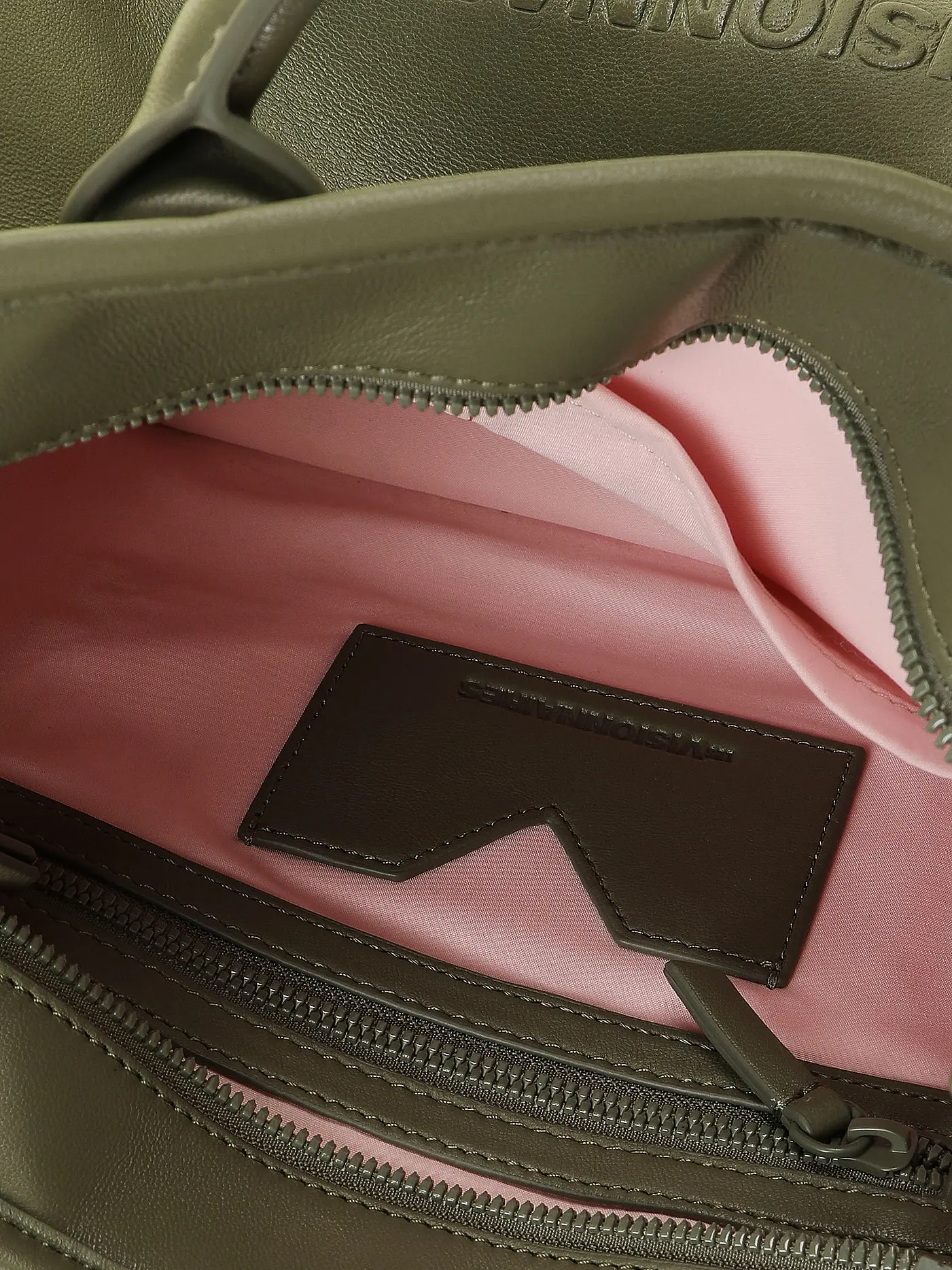 LES VISIONNAIRES | Ledertasche - Tote Bag LENA SILKY | olive