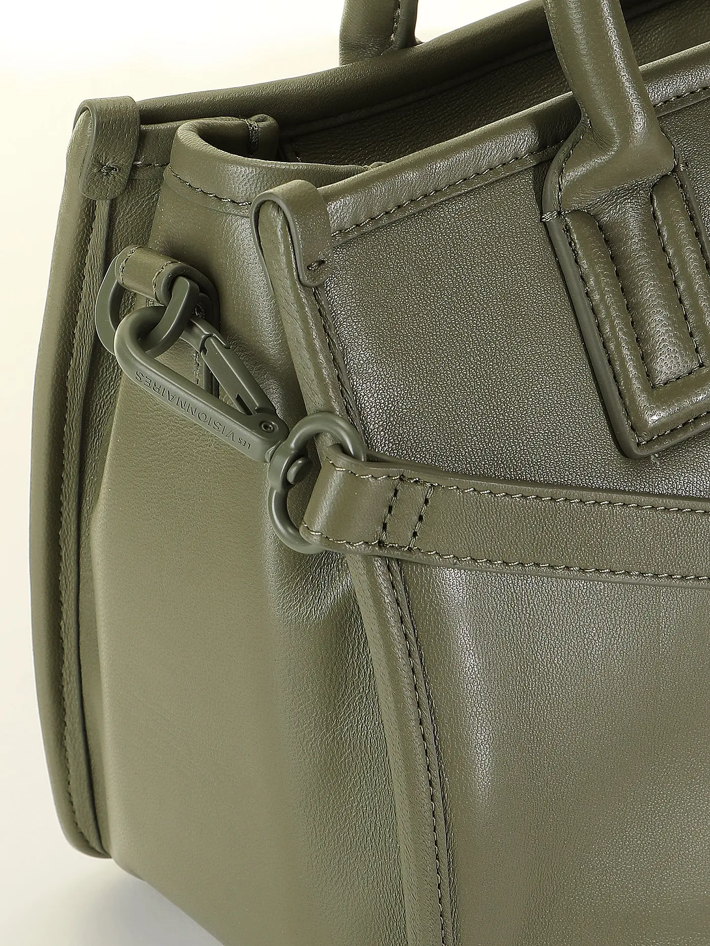 LES VISIONNAIRES | Ledertasche - Tote Bag LENA SILKY | olive