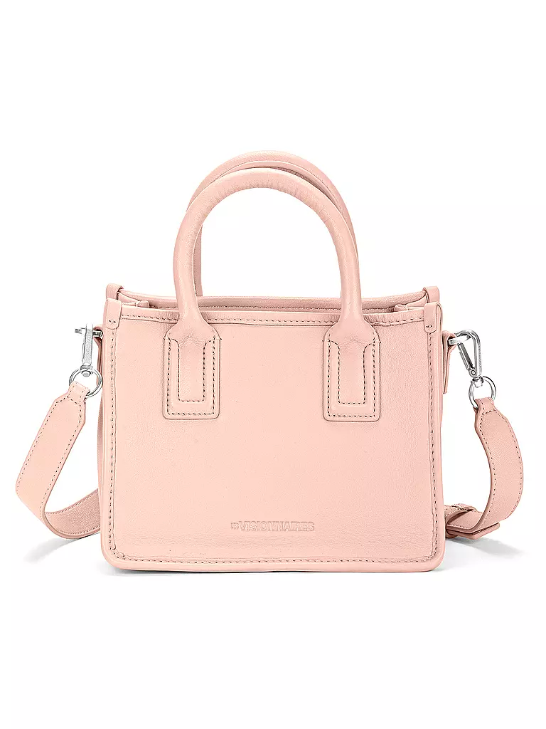 LES VISIONNAIRES | Ledertasche - Tote Bag LENI SILKY Small | rosa