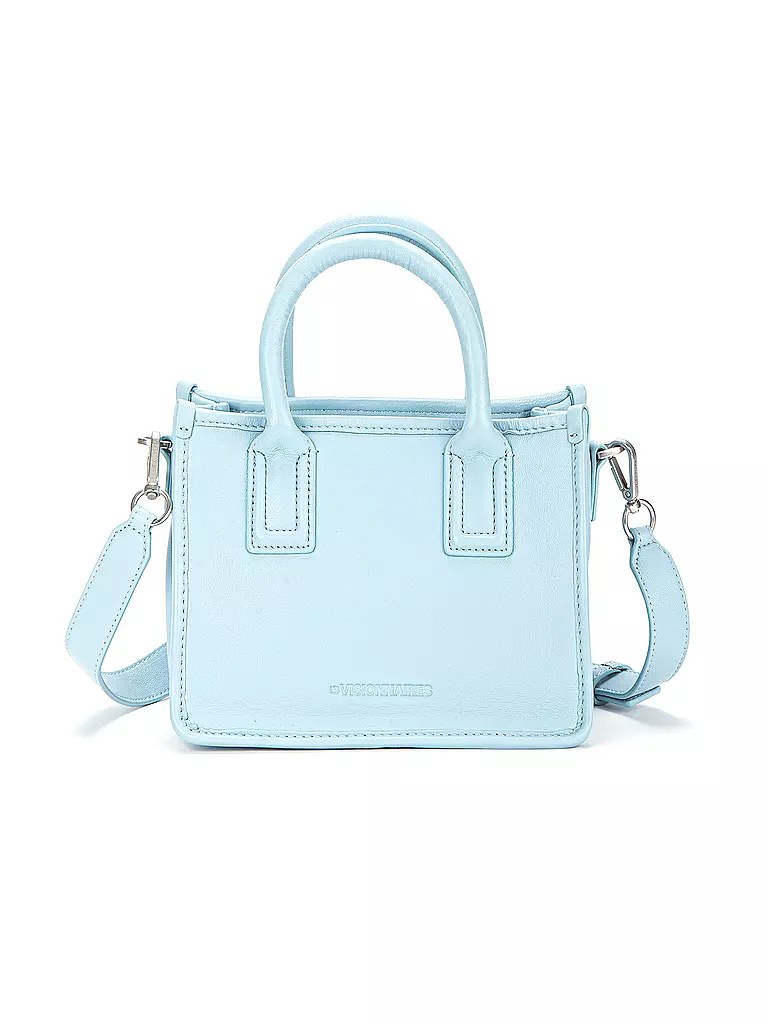 LES VISIONNAIRES | Ledertasche - Tote Bag LENI SILKY Small | hellblau