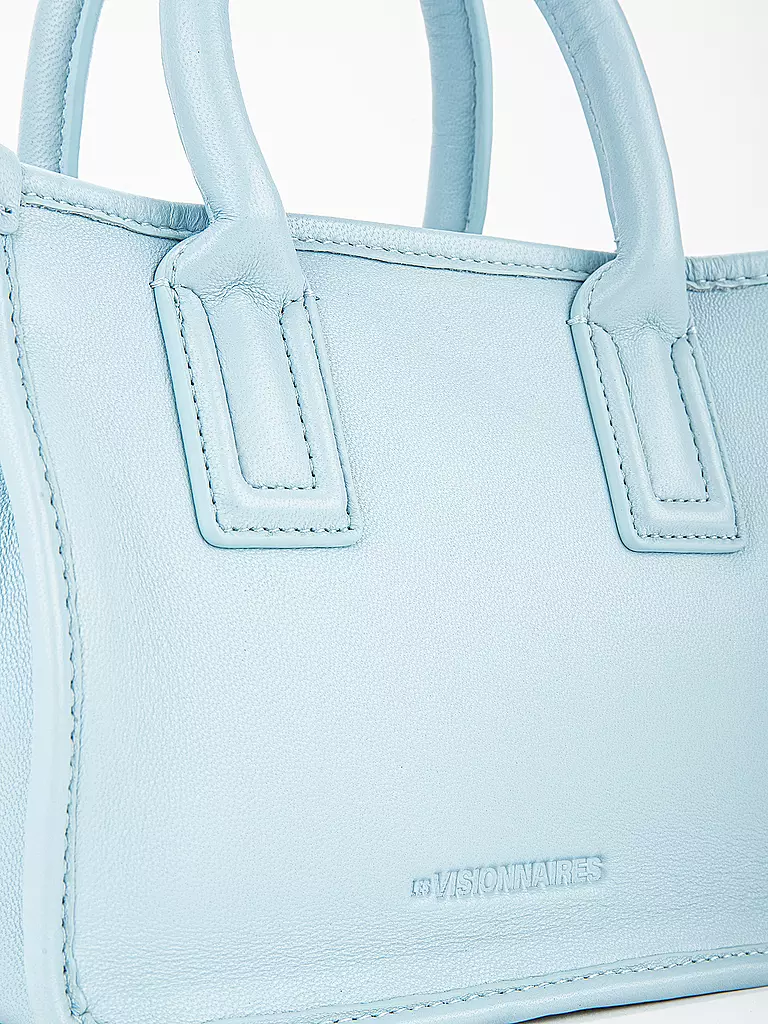 LES VISIONNAIRES | Ledertasche - Tote Bag LENI SILKY Small | mint