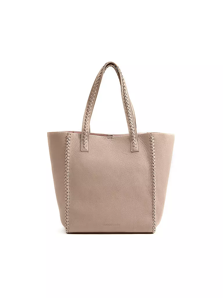 LES VISIONNAIRES | Ledertasche - Umhängetasche Aurora | beige