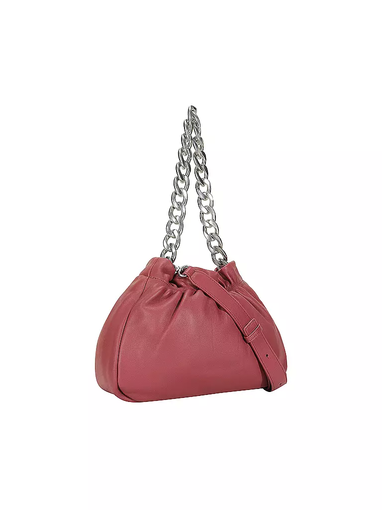 LES VISIONNAIRES | Ledertasche - Umhängetasche CAMILLE SILKY | beere