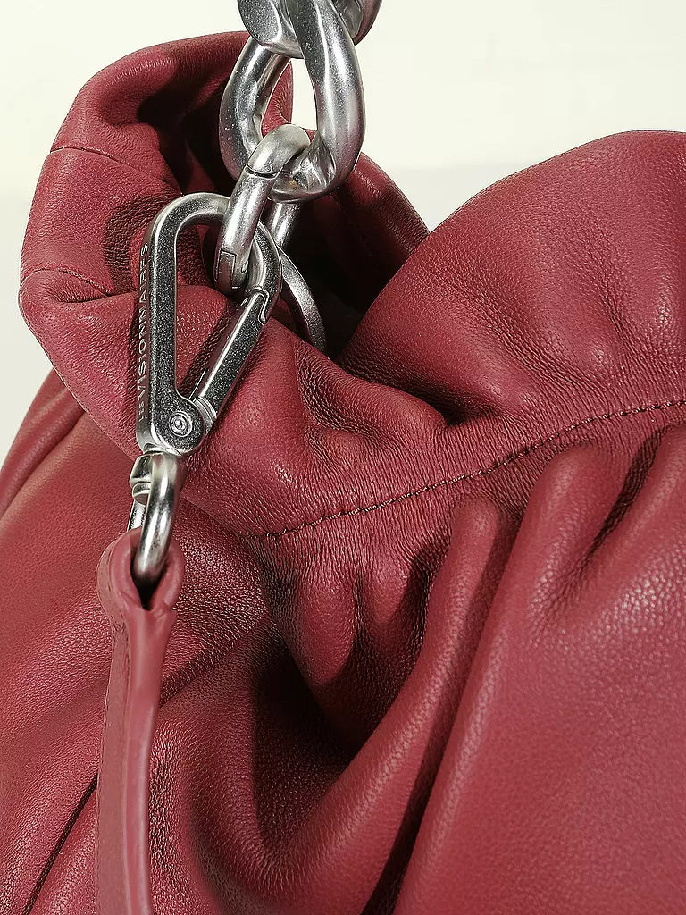 LES VISIONNAIRES | Ledertasche - Umhängetasche CAMILLE SILKY | beere