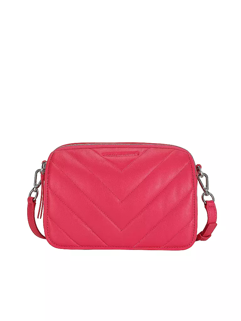 LES VISIONNAIRES | Ledertasche - Umhängetasche EMILY QUILTING | pink