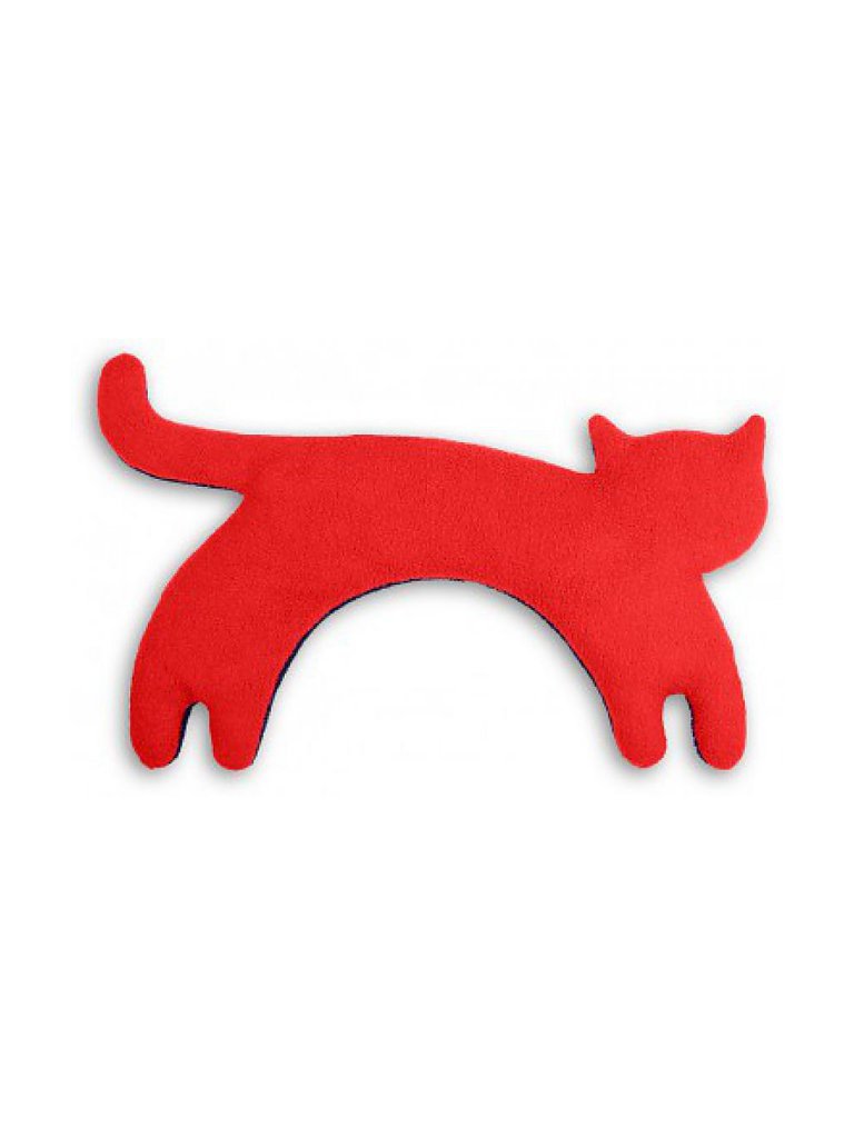 LESCHI Wärmekissen Die Katze Minina 39x17cm rot
