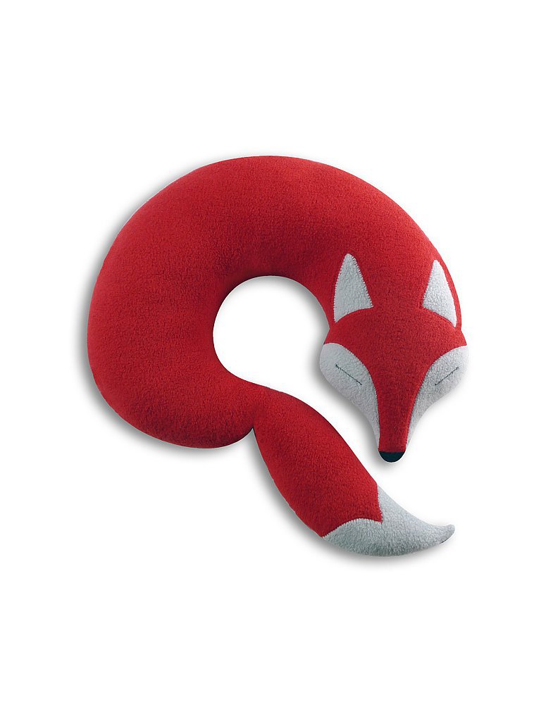 LESCHI Nackenkissen Der Fuchs Peter 35x37cm rot