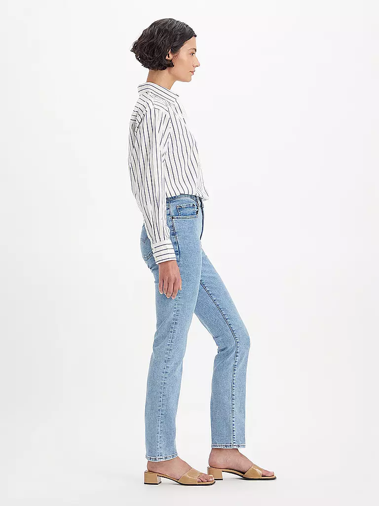 LEVI'S® | Highwaist Jeans Straight Fit 724 | blau